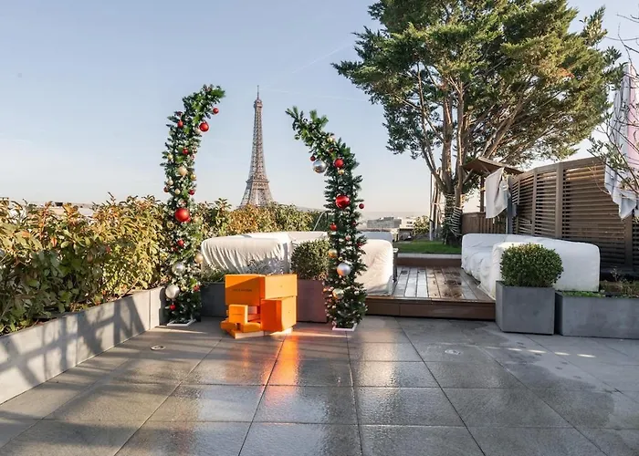 Splendide Apartment Rooftop Jacuzzi Tour Eiffel Ac