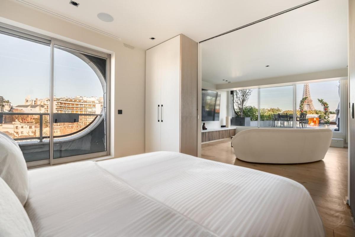 Splendide Rooftop Jacuzzi Tour Eiffel Ac * Parijs