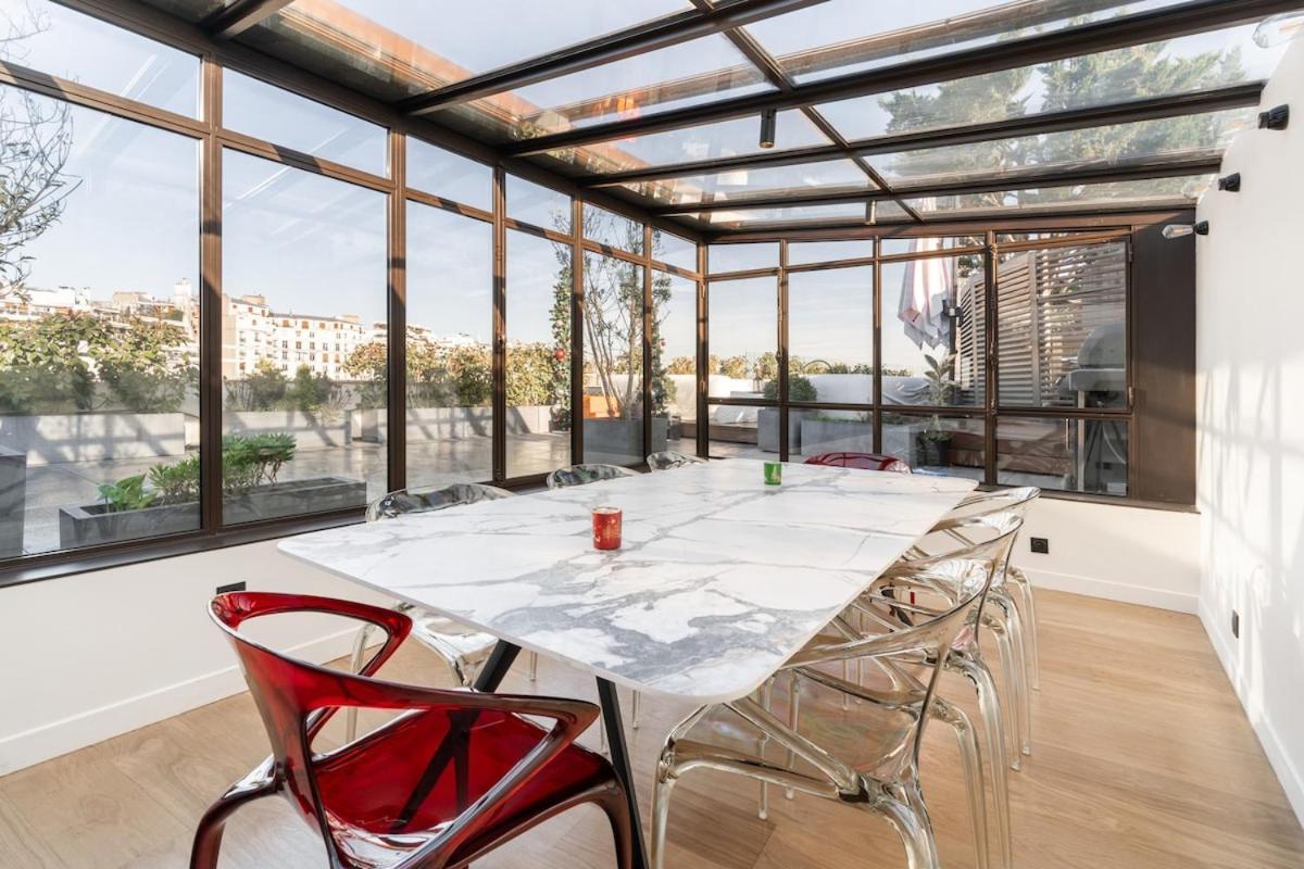 Splendide Rooftop Jacuzzi Tour Eiffel Ac Appartement Parijs