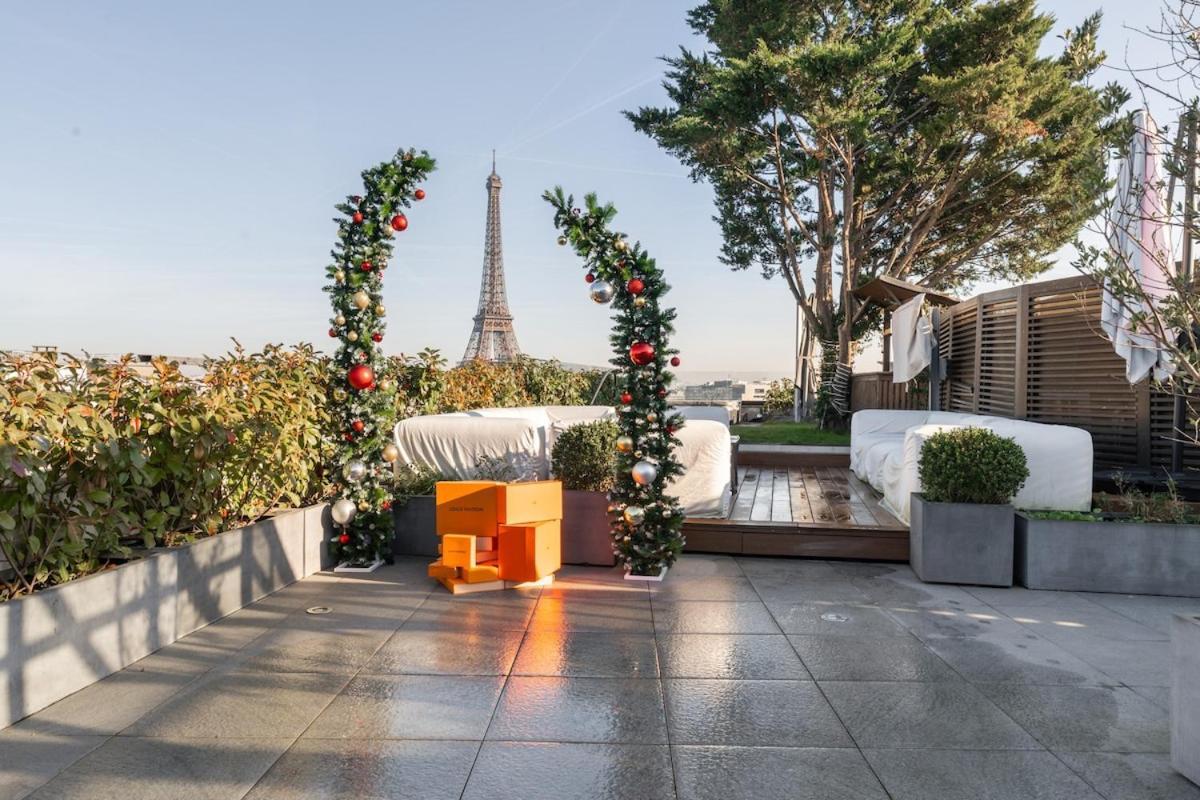 Appartement Splendide Rooftop Jacuzzi Tour Eiffel Ac